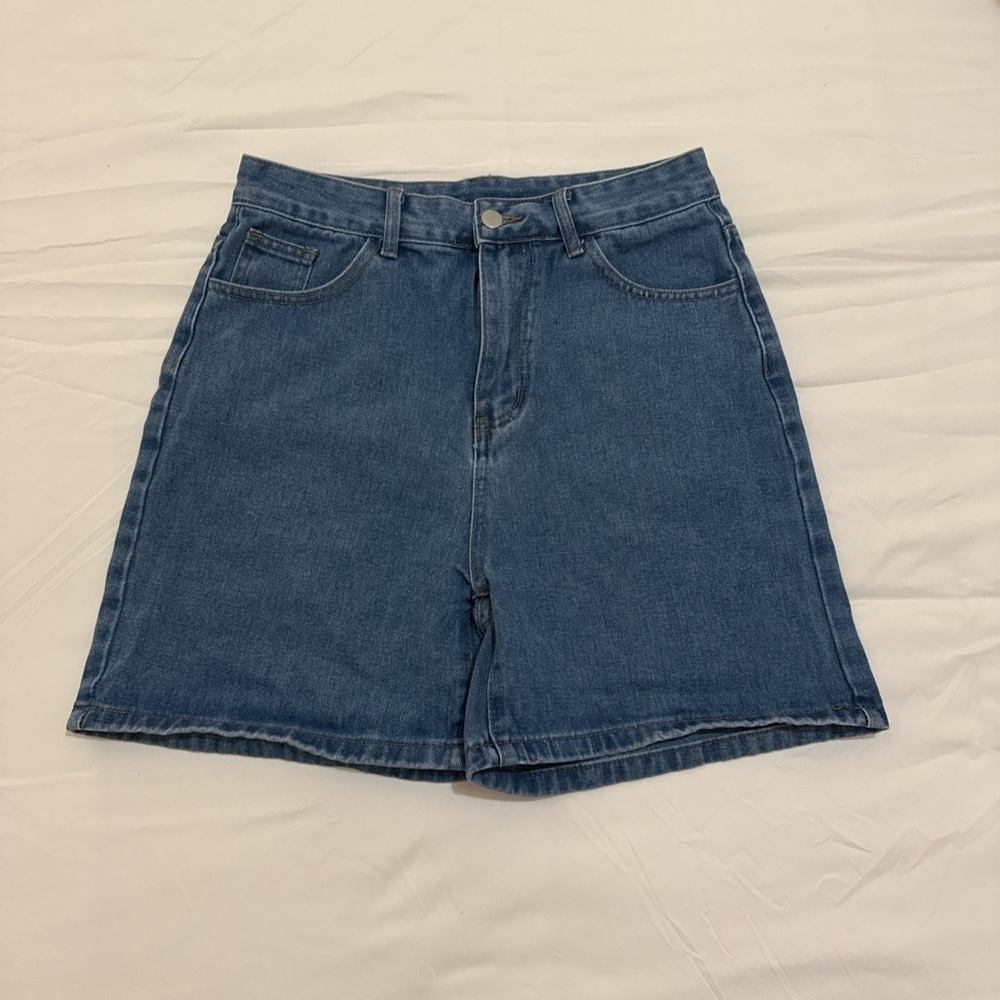 Classic Blue Denim Women's Shorts
